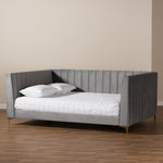 Load image into Gallery viewer, Baxton Studio Oksana Modern Contemporary Glam and Luxe Velvet Fabric Upholstered and Finished Daybed
