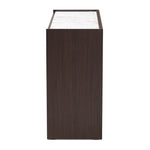 Load image into Gallery viewer, Baxton Studio Walker Modern And Contemporary Dark Brown And Gold Finished Wood 6-Drawer Dresser With Faux Marble Top
