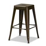 Load image into Gallery viewer, Baxton Studio Horton Modern And Contemporary Industrial Gunmetal Finished Metal 4-Piece Stackable Counter Stool Set
