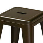 Load image into Gallery viewer, Baxton Studio Horton Modern And Contemporary Industrial Gunmetal Finished Metal 4-Piece Stackable Counter Stool Set
