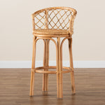 Load image into Gallery viewer, Baxton Studio Orchard Modern Bohemian Natural Brown Rattan Bar Stool
