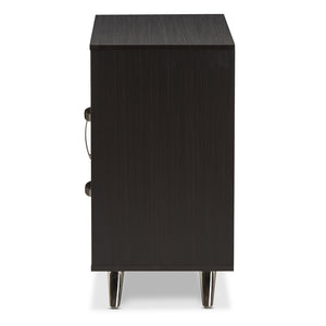 BAXTON STUDIO WARWICK MODERN AND CONTEMPORARY ESPRESSO BROWN FINISHED WOOD SIDEBOARD